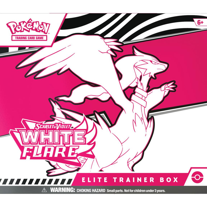 【英語通常版】ホワイトフレアエリートトレーナーボックス通常版 (1BOX) 2025 Pokémon Scarlet & Violet White Flare Elite Trainer Box