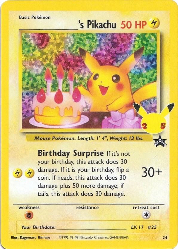 20時販売開始✅【英語版】お誕生日ピカチュウ 25th プロモ - (24/53)
