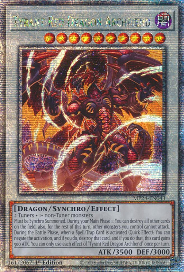 *【EU版】Tyrant Red Dragon Archfiend (MP24-EN043)  :TIN缶 2024年版-25th Anniversary Tin: Dueling Mirrors