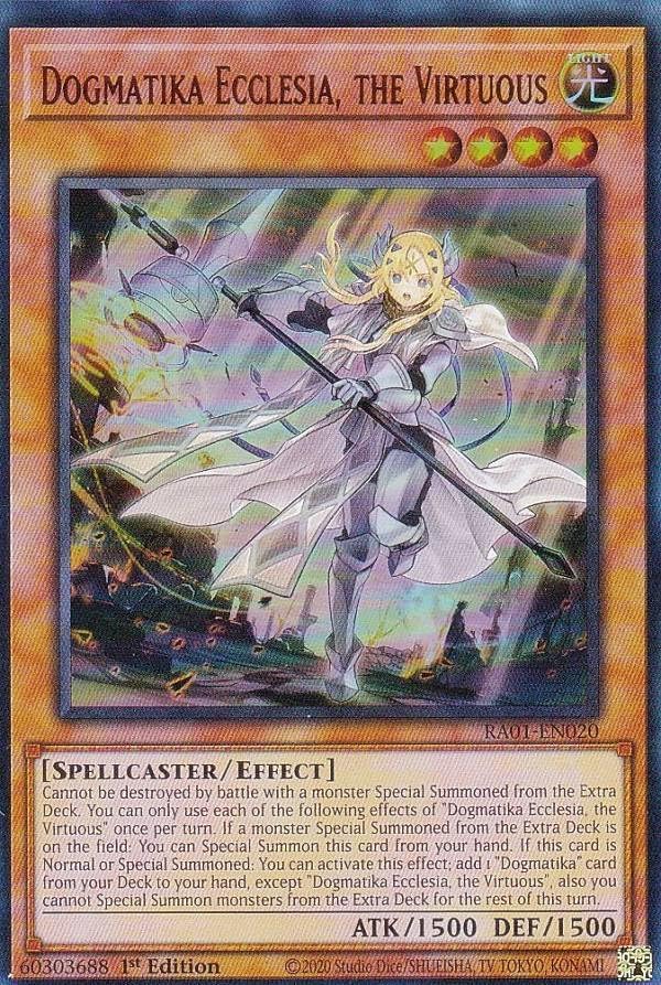 20時販売開始✅️【海外版】Dogmatika Ecclesia, the Virtuous 教導の聖女エクレシア 25th  RA01-EN020