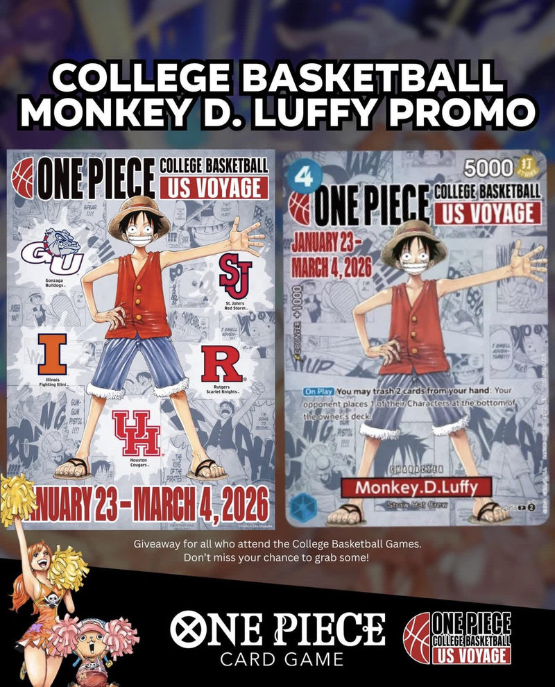 ワンピース　バスケットボールルフィ　未開封　プロモ 英語版】バスケットボール ルフィ プロモカード（1枚） – GRIMSHOP