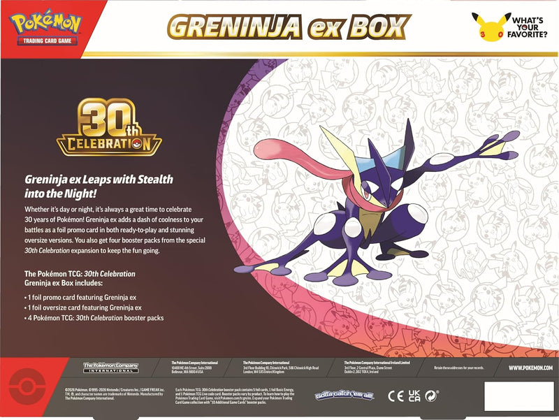 ゲッコウガ　海外プロモ　未開封 予約販売】【海外限定】ポケモン 30周年記念 ゲッコウガ限定プロモ封入