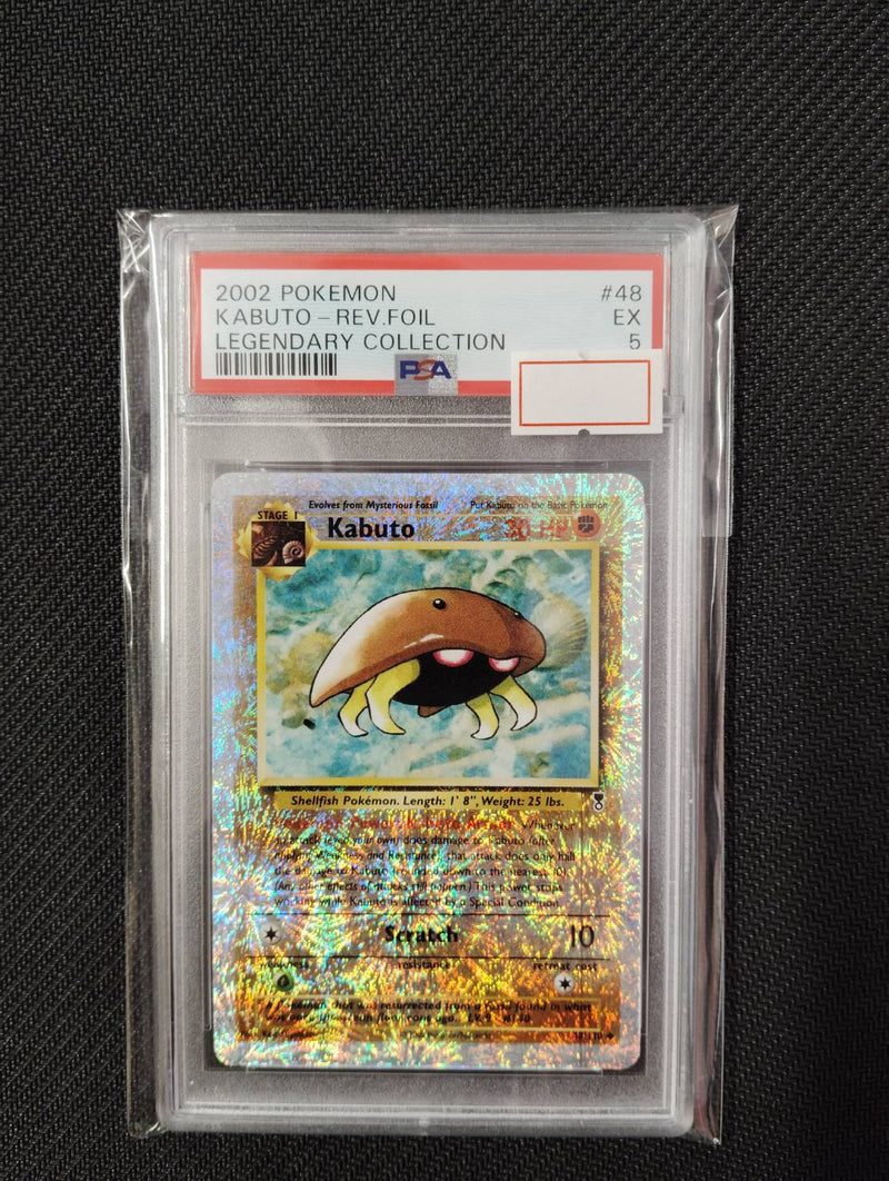 【英語版】PSA5 カブト リバースホロ(Legendary Collection) ※花火レア