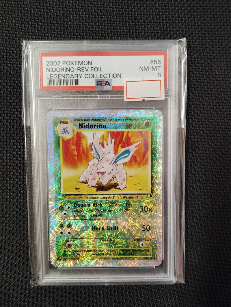 【英語版】PSA8ニドリーノ リバースホロ(Legendary Collection) ※花火レア