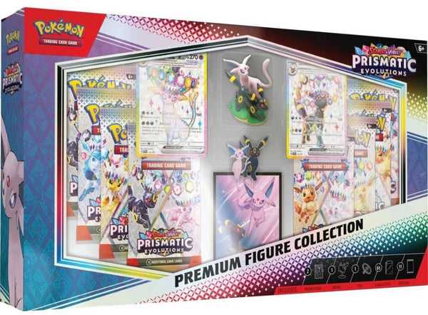 【英語版】Prismatic Evolutions プレミアムフィギュアコレクション (Pokemon TCG Scarlet & Violet 8.5 Prismatic Evolutions Premium Figure Box)