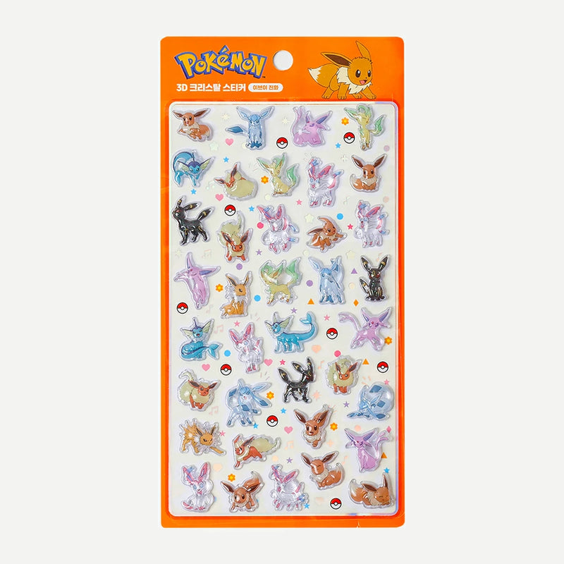 韓国限定】ポケモン3Dクリスタルステッカー イーブイ進化 – GRIMSHOP