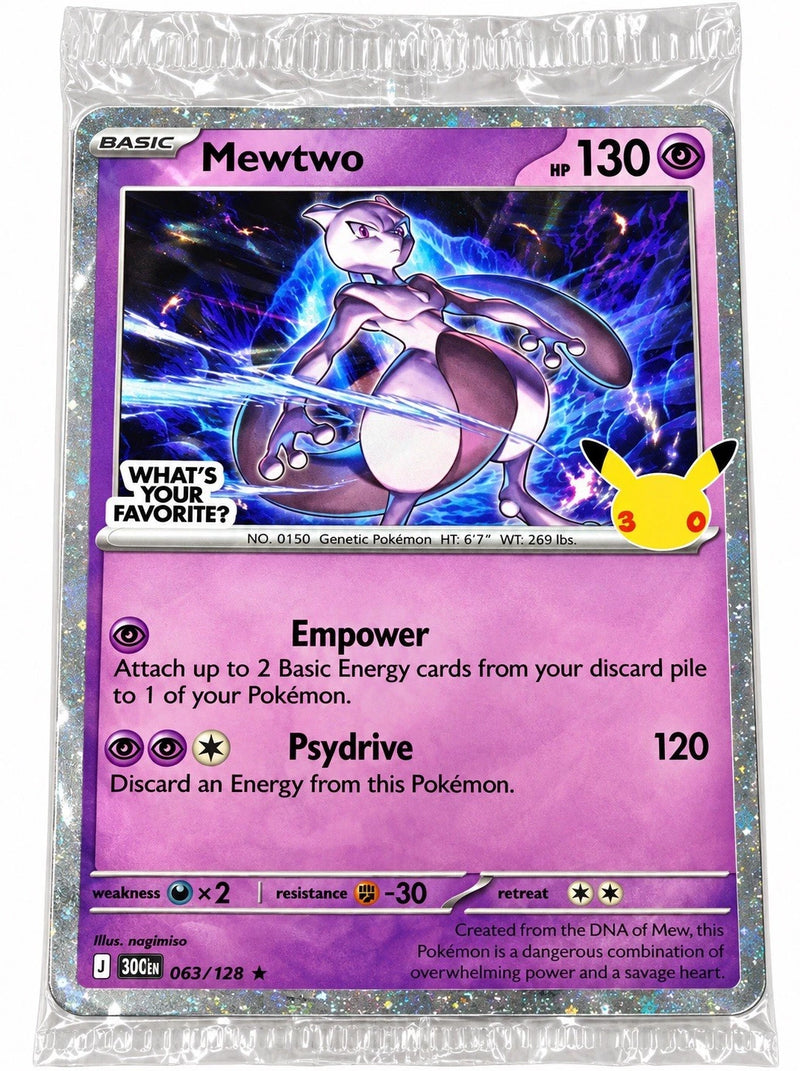 【匿名配送】ポケモンカードpokemon ミューツー Mewtwo US版 海外限定 】【未開封 】ミュウツー ポケモン30周年記念 “What's Your
