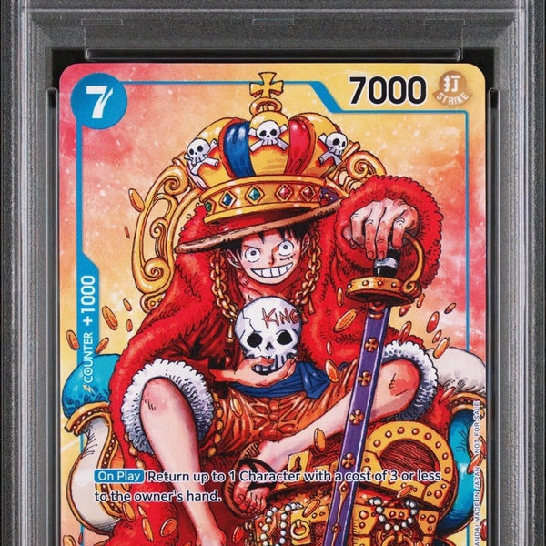 【PSA9】P-43 モンキー・D・ルフィ PSA10】【PSA9】【英語版】モンキー・D・ルフィ P-043 2周年記念