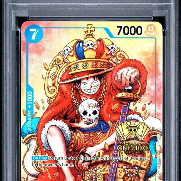 PSA10 モンキー・D・ルフィ P [P-043] PSA10】【PSA9】【英語版】モンキー・D・ルフィ P-043 2周年記念